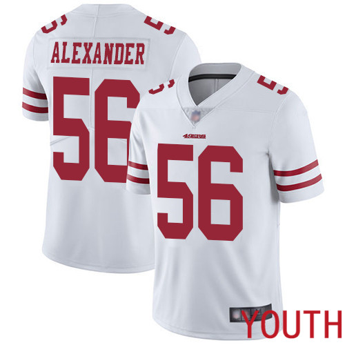 San Francisco 49ers Limited White Youth Kwon Alexander Road NFL Jersey #56 Vapor Untouchable
